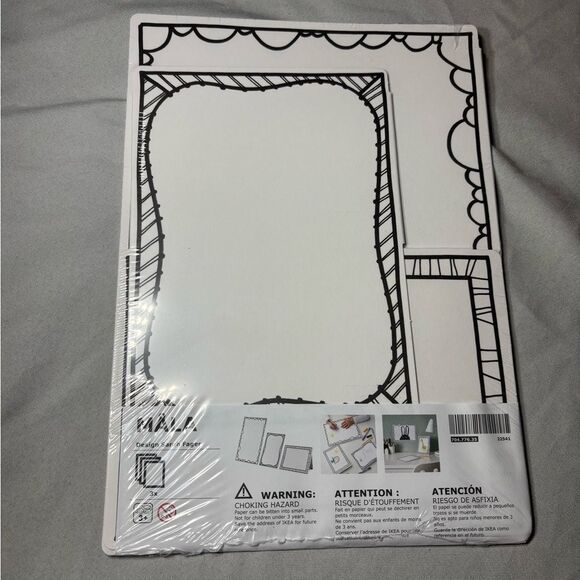 New! 3 pc IKEA MÅLA Framed Drawing Cardboard Set - Picture 2 of 8